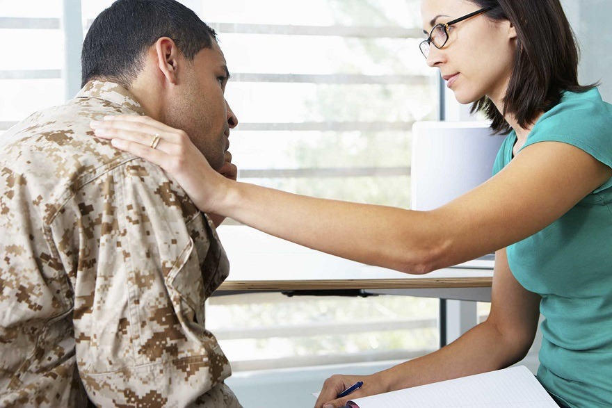 What is the difference between military counseling and civilian counseling?